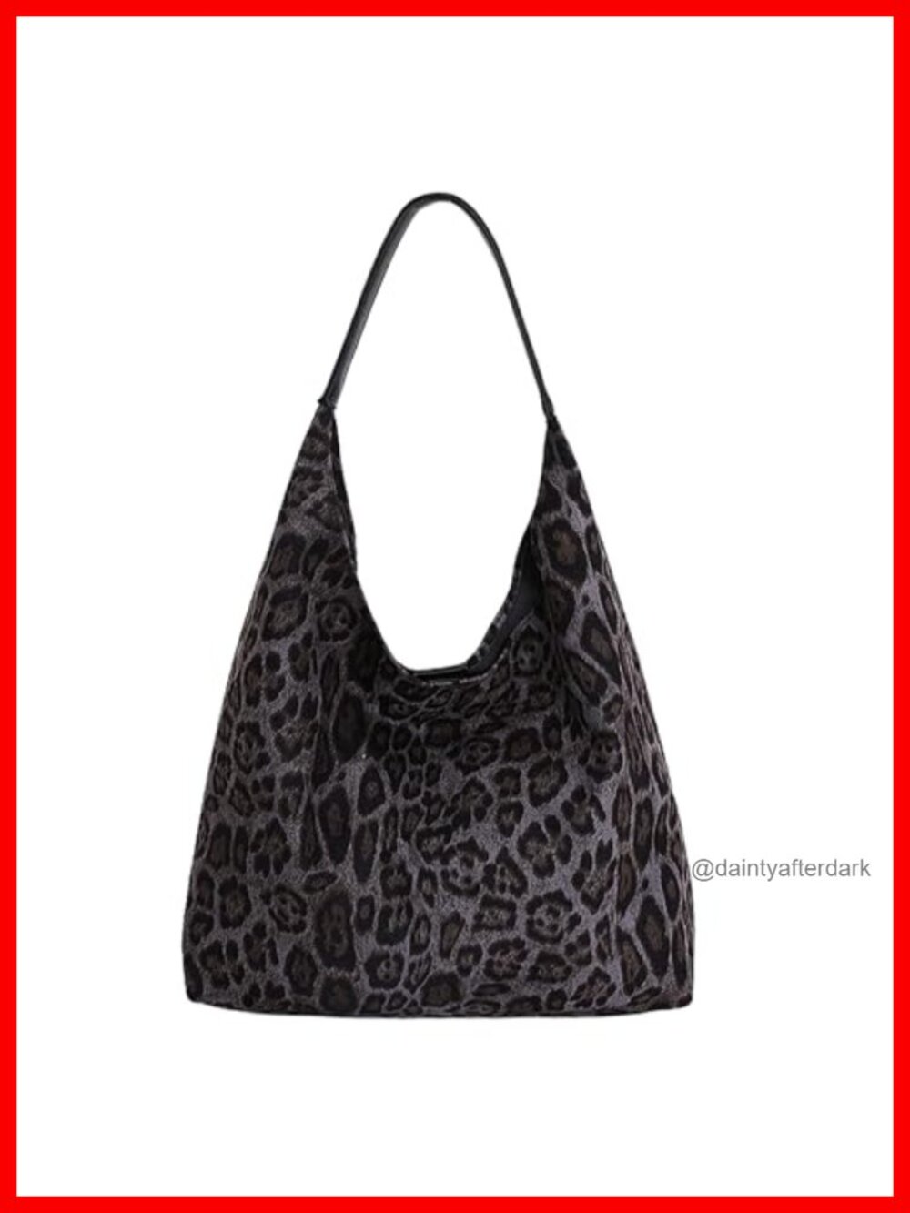 Large Capacity Faux Suede Leopard Tote Bag with Small Purse Wide Strap Work